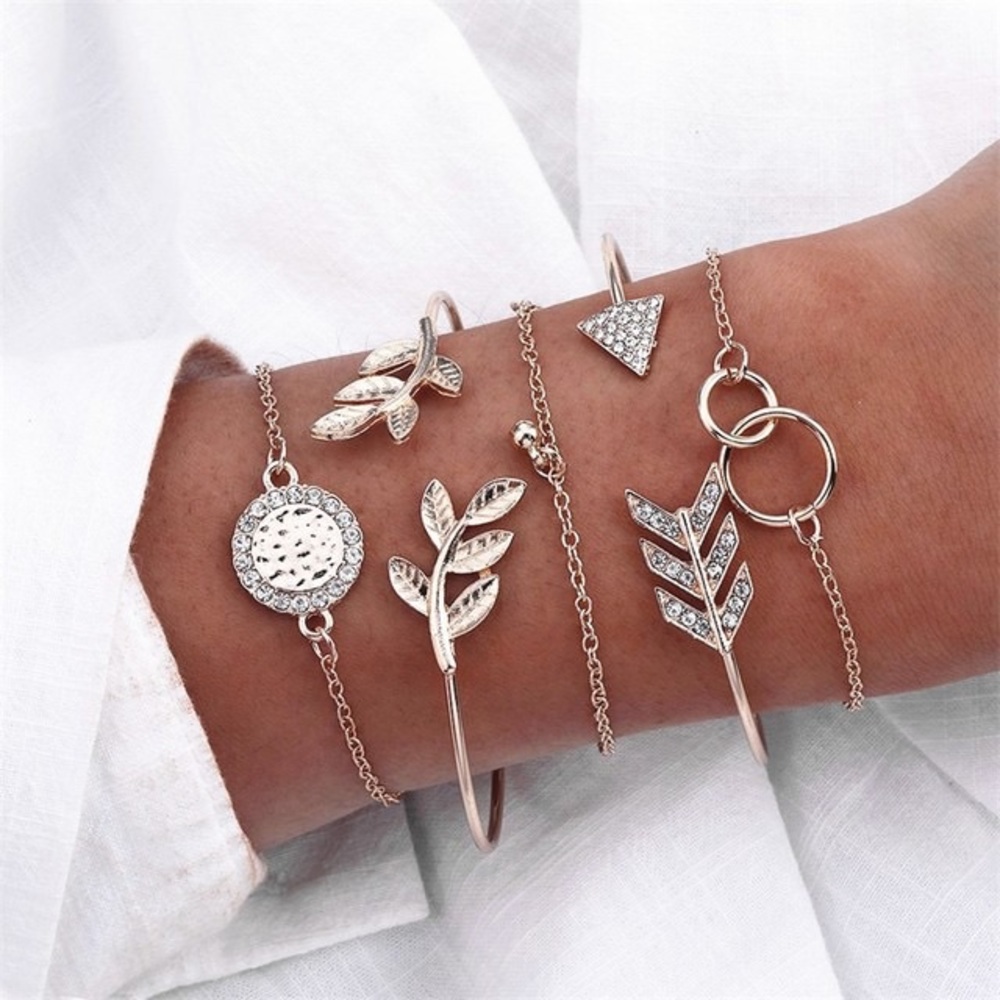 Gold Bracelet set